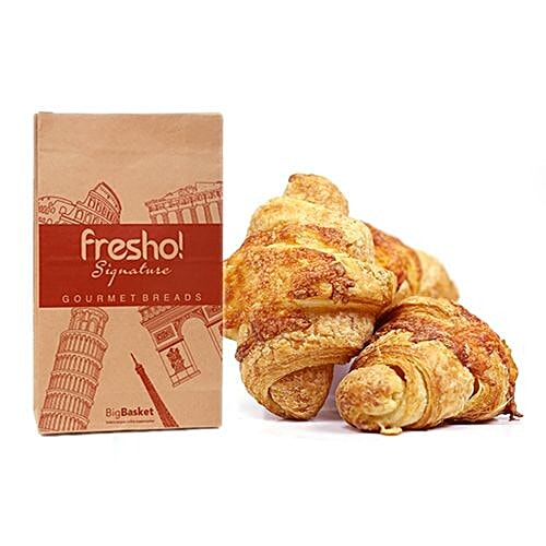 Fresho Signature Croissants - Cheese, 150 g (Pack of 2) 