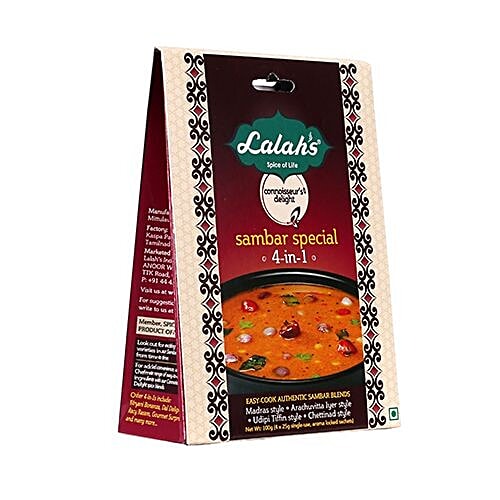 Buy Lalahs Sambar Special 100 Gm Online at the Best Price of Rs null