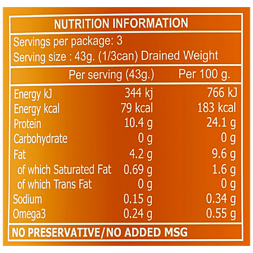 Golden Prize Canned Skipjack Light Meat Tuna - Chunk In Soya Bean Oil, 185 g  Excellent Source of Omega-3