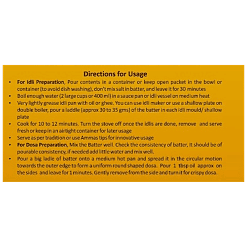 Amma'S Special Idli & Dosa Batter, 1 kg  