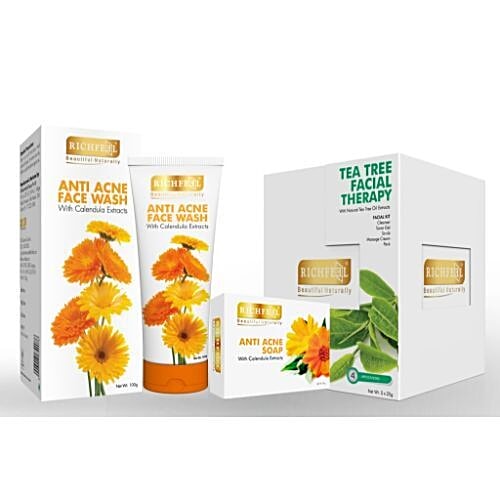Richfeel Bathing Soap Combo - Acne Fix, 300 g Pack of 3 
