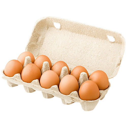 Fresho Farm Eggs - Brown, Medium, Antibiotic Residue-Free, 10 pcs  
