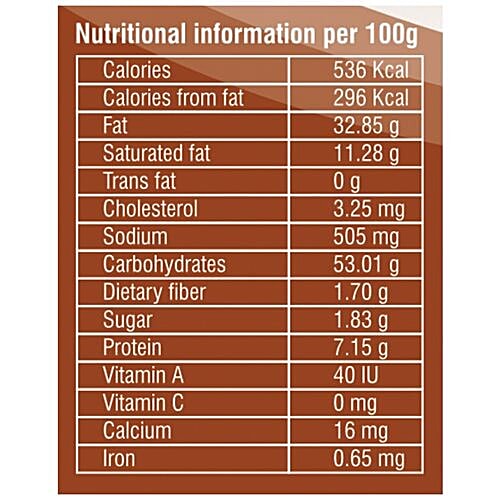 Creme De Fiesta Cheese Twist, 150 g  0% Trans Fat, 0% Cholesterol