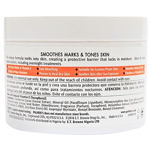 Palmer's Heals Softens Cocoa Butter Formula - Rough, Dry Skin, With Vitamin E, 200 g Jar 24 Hour Moisture