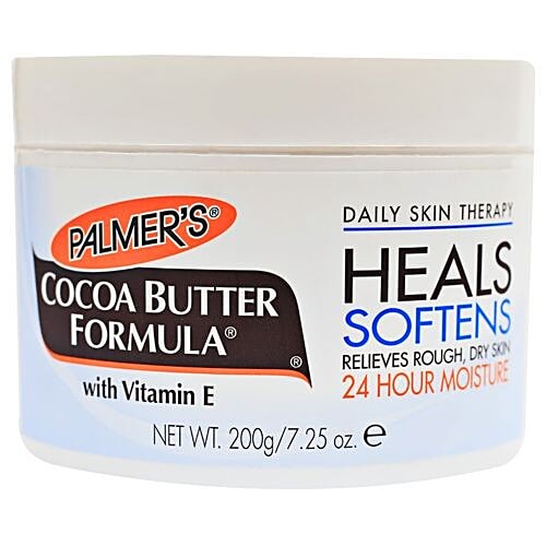 Palmer's Heals Softens Cocoa Butter Formula - Rough, Dry Skin, With Vitamin E, 200 g Jar 24 Hour Moisture