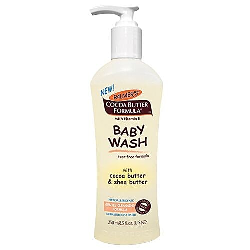 Palmer's Baby Wash - With Cocoa Butter & Shea Butter, 250 ml Bottle Hypoallergenic, Paraben Free