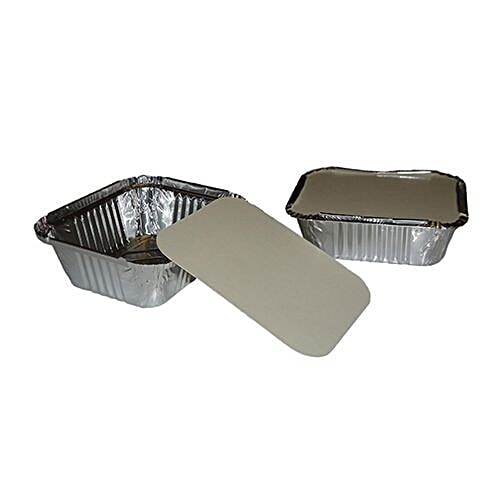 VC Aluminium Container With Lid, 25 pcs  