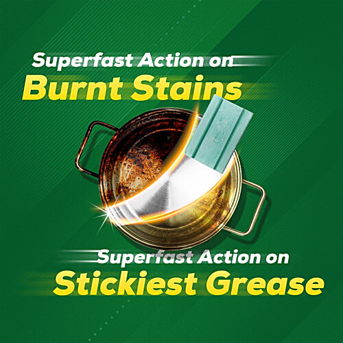 Vim Dishwash Bar - Lemon, 60 g  Removes Burnt & Stickiest Grease With The Power Of 100 Lemons