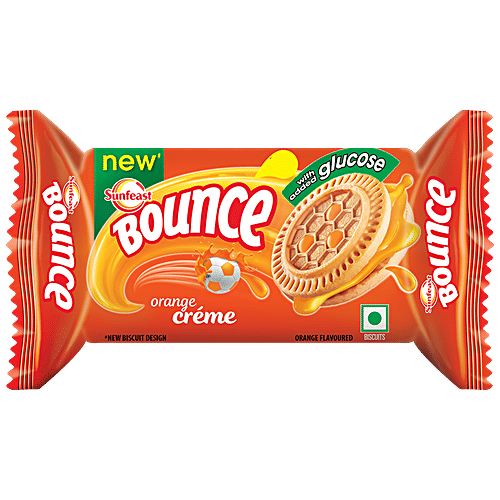 Buy Sunfeast Bounce Biscuits Orange Creme Cookies 41 Gm Online at the