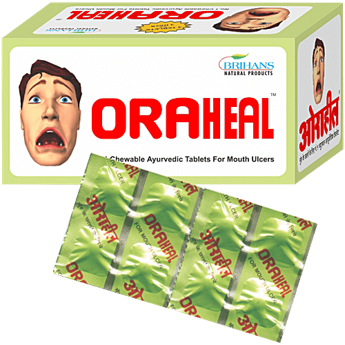 ORAHEAL Mouth Ulcer Tablets, 1 pc (20 Strips x 8 pcs each) 