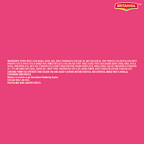 Britannia Gobbles Fruity Fun Cake, 90 g  