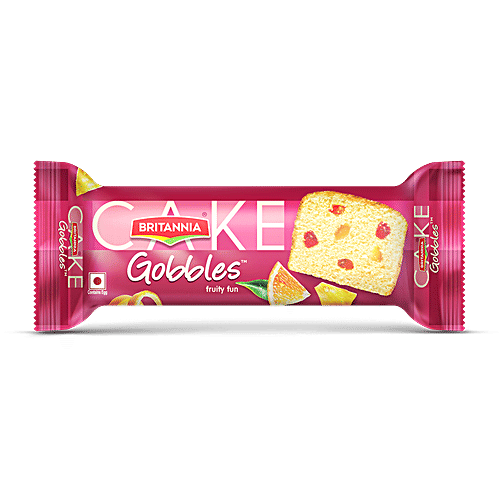 Britannia Gobbles Fruity Fun Cake, 90 g  