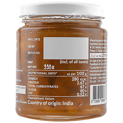The Gourmet Jar Mango Jalapeno Preserve, 230 g With Natural Ingredients