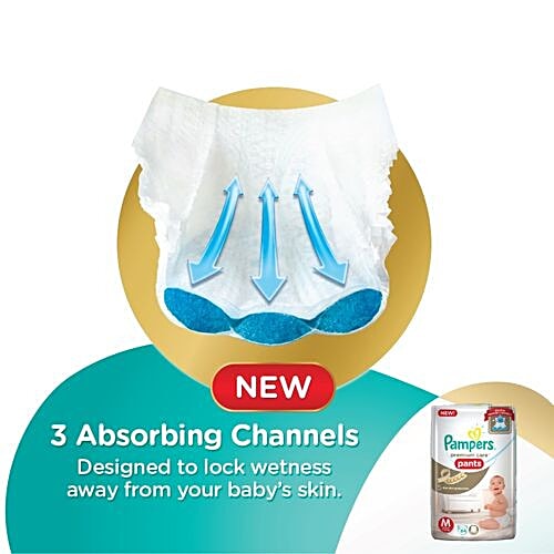 Buy Pampers Premium Care Pants Diapers Medium Size 64 Pcs Online At Best Price of Rs 1199