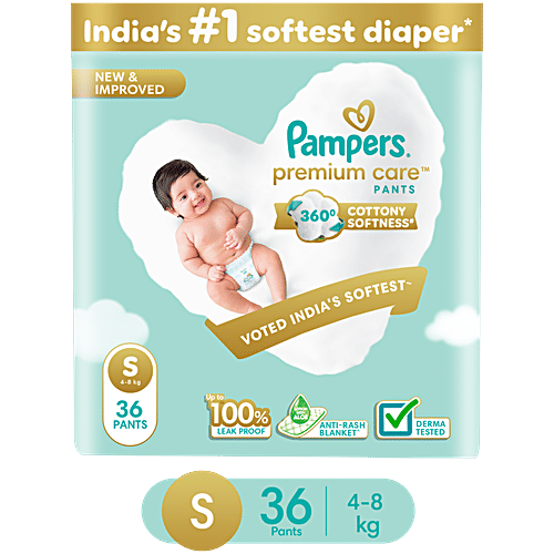 Pampers  Premium Care Small - 46 Diaper Pants, 46 pcs  