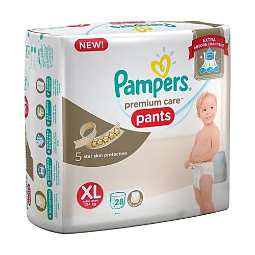 Buy Pampers Premium Care Pants Diapers Xtra Large Size 28