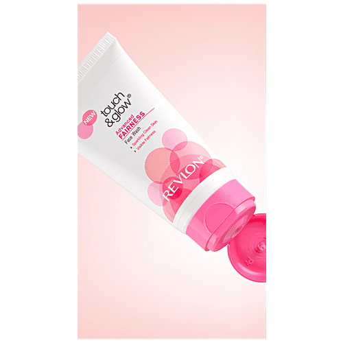 Revlon Touch & Glow Advanced Fairness Facewash - Sparkling Clean Skin, Visibly Brightens Complexion, 100 g