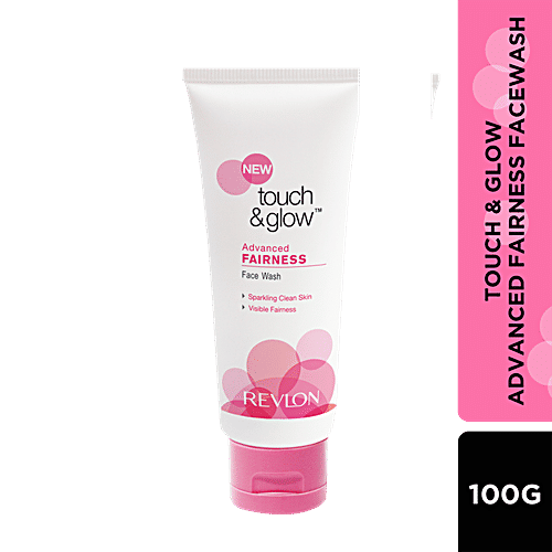 Revlon Touch & Glow Advanced Fairness Facewash - Sparkling Clean Skin, Visibly Brightens Complexion, 100 g