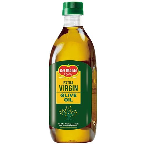 Del Monte  Extra Virgin Olive Oil, 1 L Plastic Bottle Free from Argemone oil