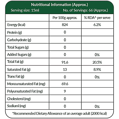 Del Monte Extra Virgin Olive Oil, 1 L Bottle 