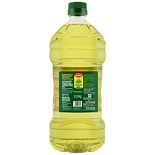 Del Monte Extra Light Olive Oil, 2 L Plastic Bottle 