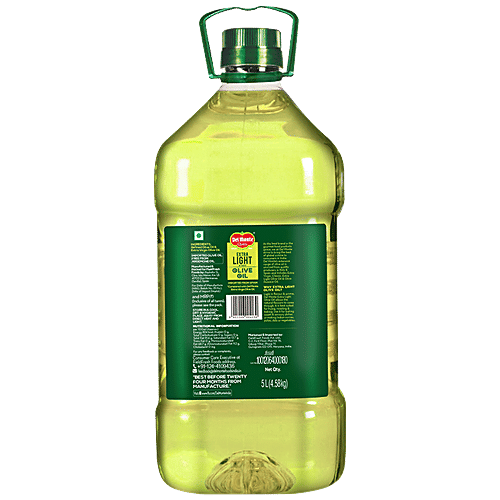 Del Monte Extra Light Olive Oil, 5 L Plastic Bottle 