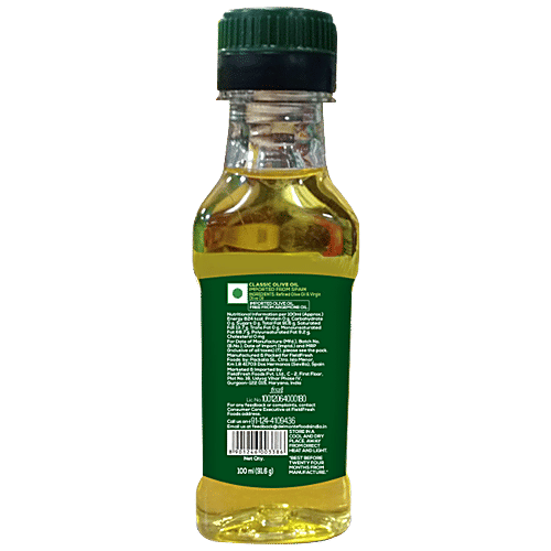 Del Monte Classic Olive Oil, 100 ml Plastic Bottle 