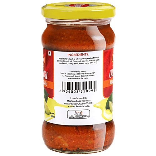 Buy Manna Olive Oil Pickle Mango 300 Gm Online At Best Price of Rs 89
