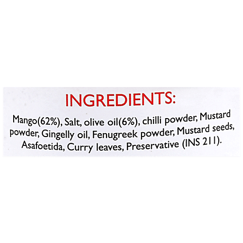 Buy Manna Olive Oil Pickle Mango 300 Gm Online At Best Price of Rs 89