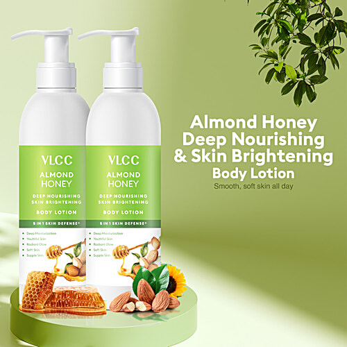 VLCC Almond Honey Body Lotion, 350 ml (Buy 1 Get 1 Free) 