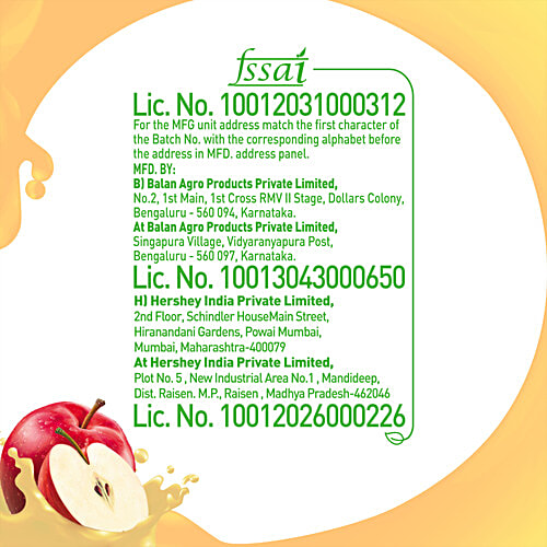 B Natural Apple Fruit Beverage, 1 L  Zero Fat