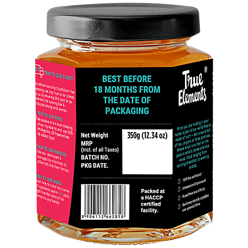 True Elements Raw Honey, 350 g Raw Honey
Natural