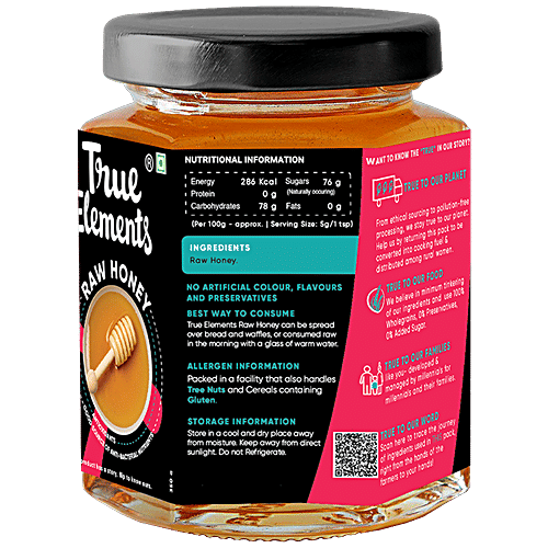 True Elements Raw Honey, 350 g Raw Honey
Natural