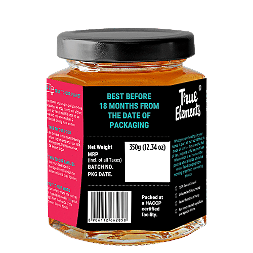 True Elements Raw Honey, 350 g Raw Honey
Natural