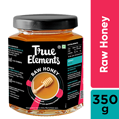 True Elements Raw Honey, 350 g Raw Honey
Natural