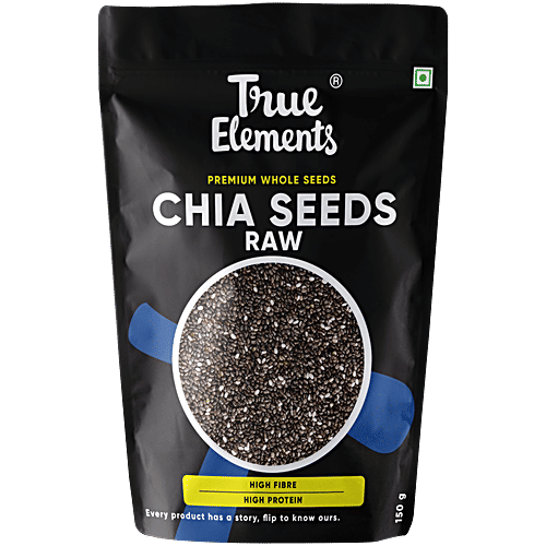 True Elements Raw Chia Seeds, 150 g  High In Fibre & Protein