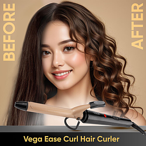 Vega Ease Curl Hair Curling Iron - VHCH-01, Colour May Vary, 1 pc  