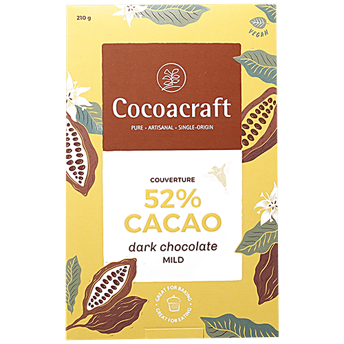 Buy Cocoa Dark Chocolate Couverture Premium From The Bean 210 Gm Online at the Best Price of Rs