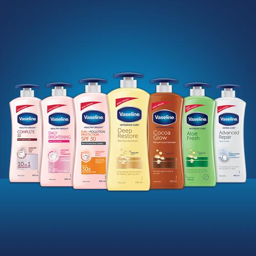 Vaseline Derma Care Advanced Repair Lightly Scented Body Lotion - Dry Skin, With Barrier Repair Complex, 400 ml  