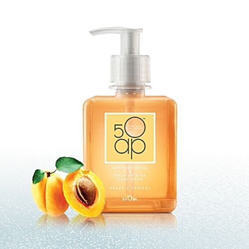 50ap Anti-Bacterial & Moisturising Hand Wash - Peach & Apricot, 300 ml