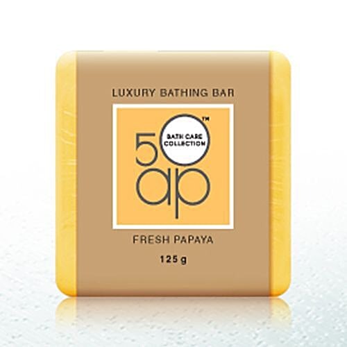 50ap Luxury Bathing Bar - Fresh Papaya, Handcrafted, Gentle Cleanser, Chemical Free, 125 g  