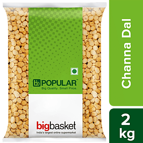 bb Popular Channa Dal, 2 kg Pouch 