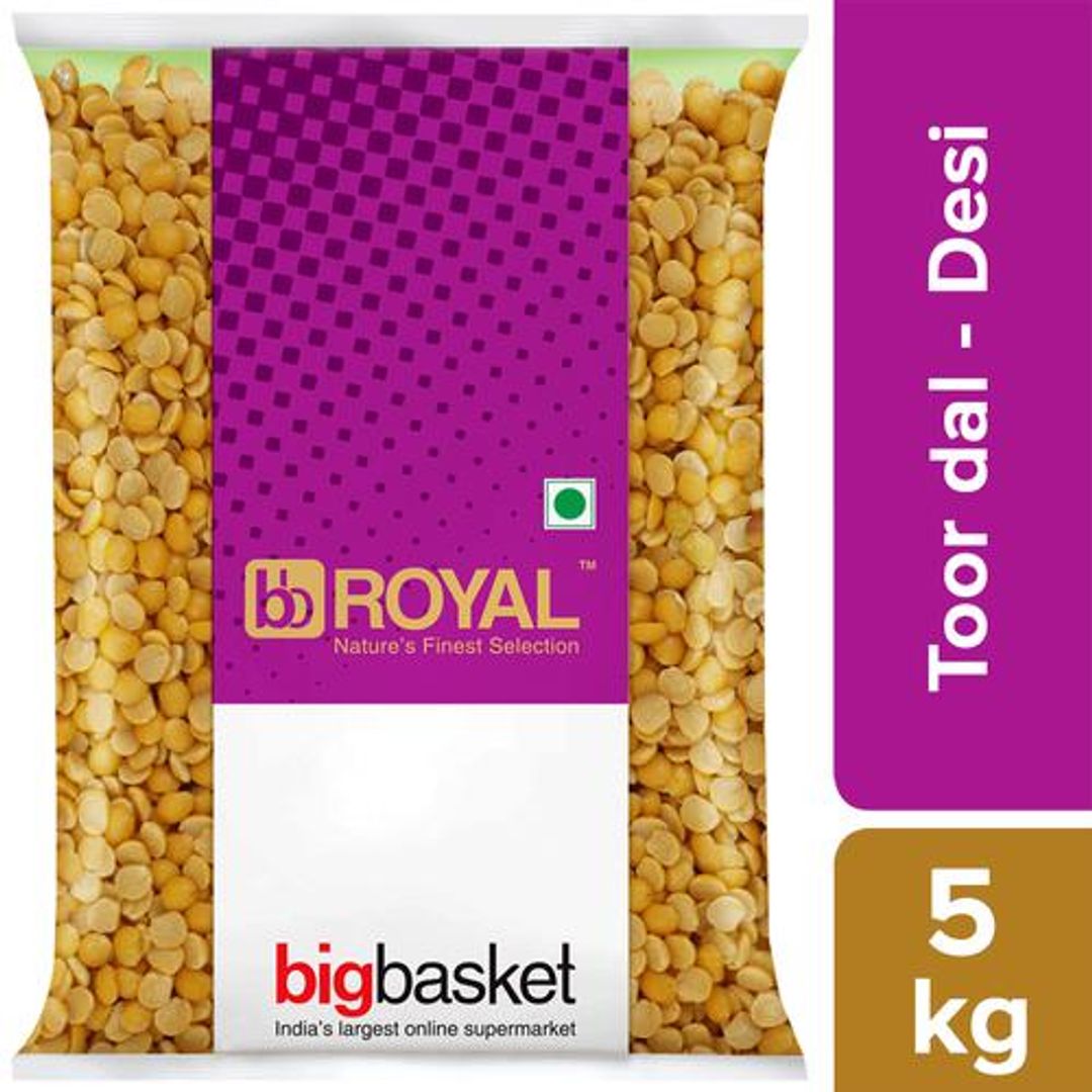 BB Royal Toor Dal/Togari Bele - Desi, 5 kg Pouch