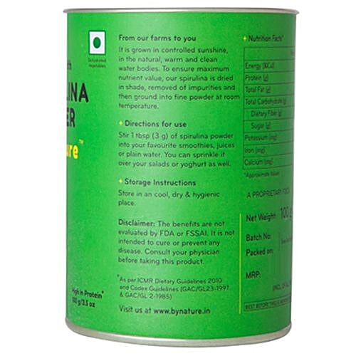 By Nature Spirulina Powder, 100 g  