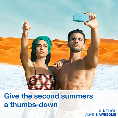 Cinthol Cool Bath Soap - 99.9% Germ Protection, 100 g (Buy 4 Get 1 Free) 