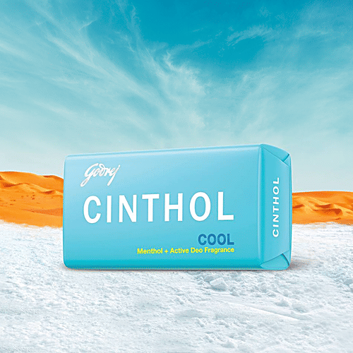 Cinthol Cool Bath Soap - 99.9% Germ Protection, 100 g (Buy 4 Get 1 Free) 