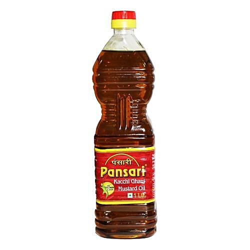 Buy Pansari Kacchi Ghani Mustard Oil 1 Ltr Online at the Best Price of