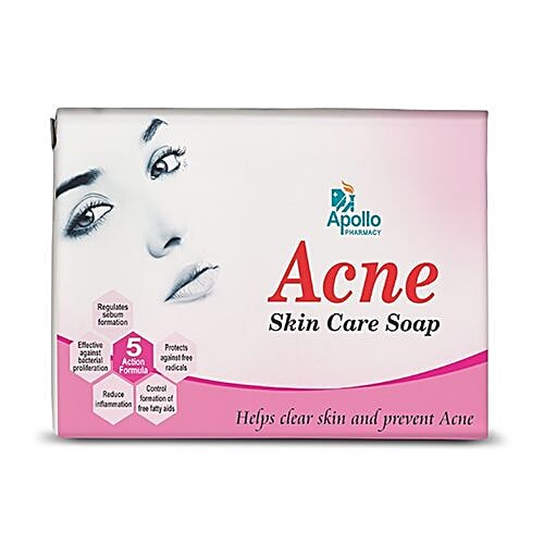 Buy Apollo Pharmacy Bathing Soap Acne Skin Care Helps Clear Skin