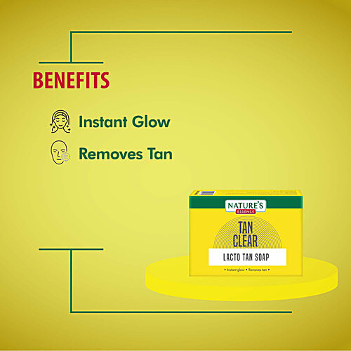 Natures Essence Tan Clear Bathing Bar - For Tan-free Skin With An Instant Glow, 75 g  