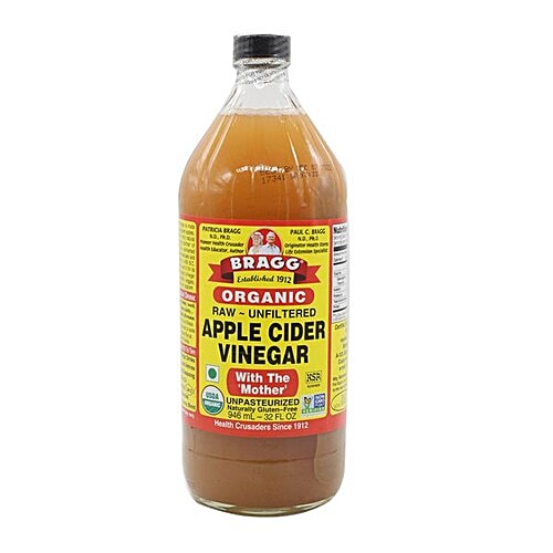 Bragg Apple Cider Vinegar - Raw & Unfiltered, For Salad Dressing, 946 ml  